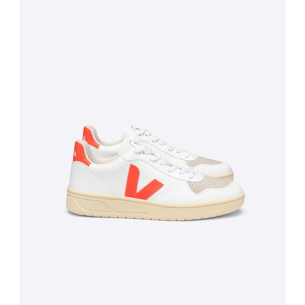 Pantofi Dama Veja V-10 CWL White/Orange | RO 575PJJ